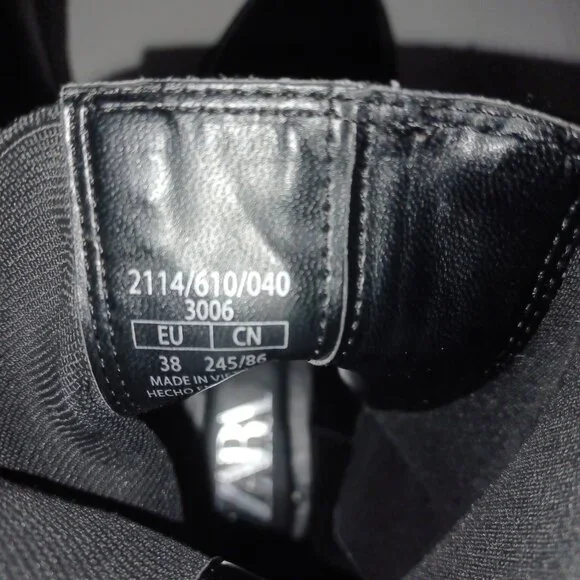 ZARA CHUNKY PLATFORM ANKLE BOOTS - GOTH GRUNGE STYLE - Picture 12 of 13